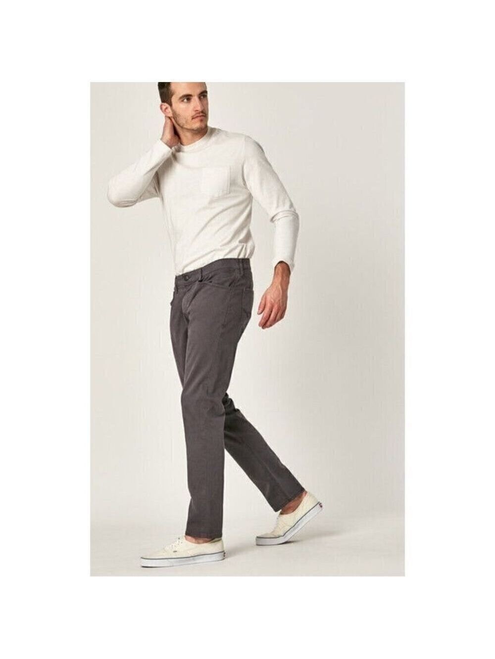 MAVI Sz 29 X 34 Men's Dark Gray In Stretch Twill "Marcus" Slim Straight Leg
